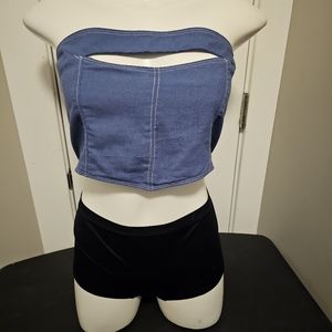 Denim Crop Top